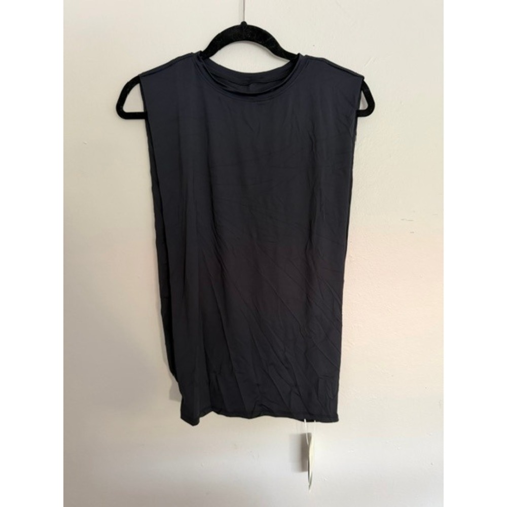 Halara Cloudful Muscle Tank Top Black Sleeveless Crew Neck Athletic Yoga Small